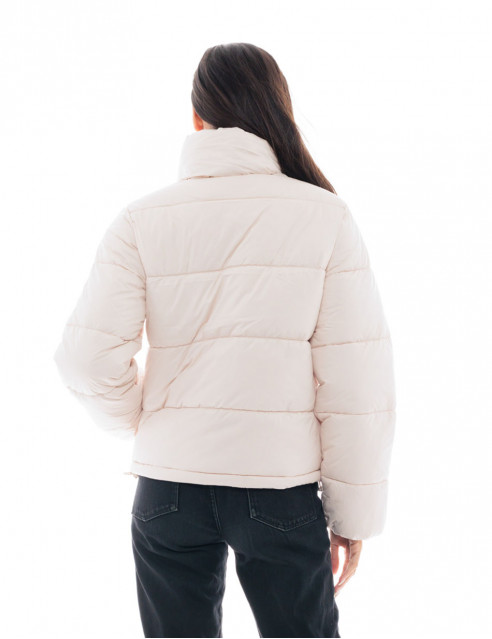 Biston fashion γυναικείο κοντό μπουφάν με ψηλό γιακά