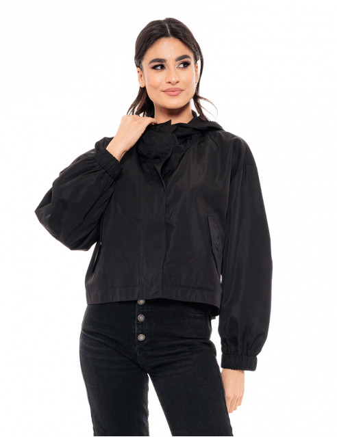 Biston fashion γυναικείο πανωφόρι με κουκούλα
