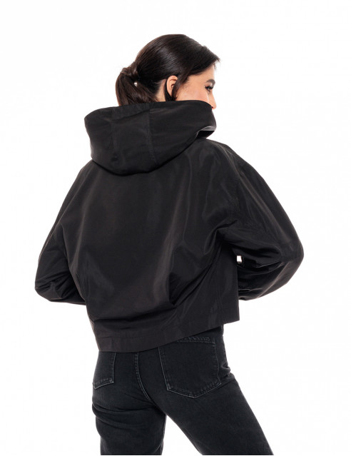 Biston fashion γυναικείο πανωφόρι με κουκούλα