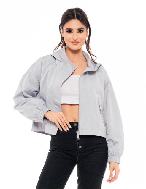 Biston fashion γυναικείο πανωφόρι με κουκούλα