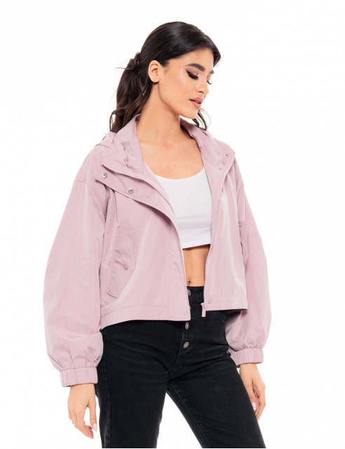 Biston fashion γυναικείο πανωφόρι με κουκούλα