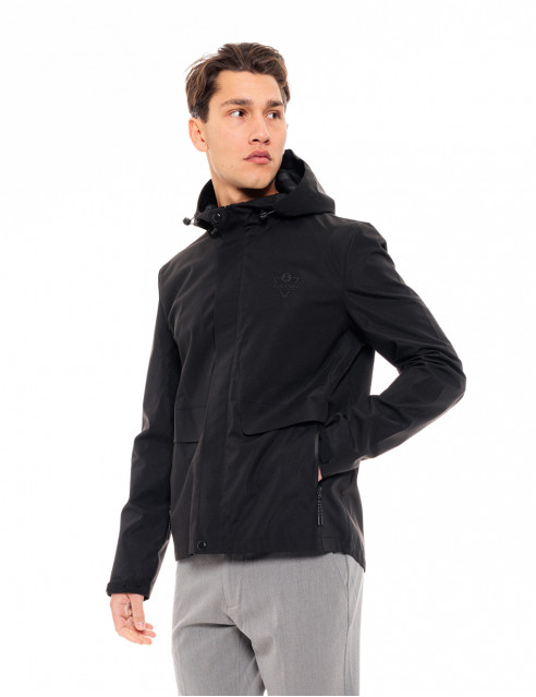 Biston fashion ανδρικό πανωφόρι με κουκούλα