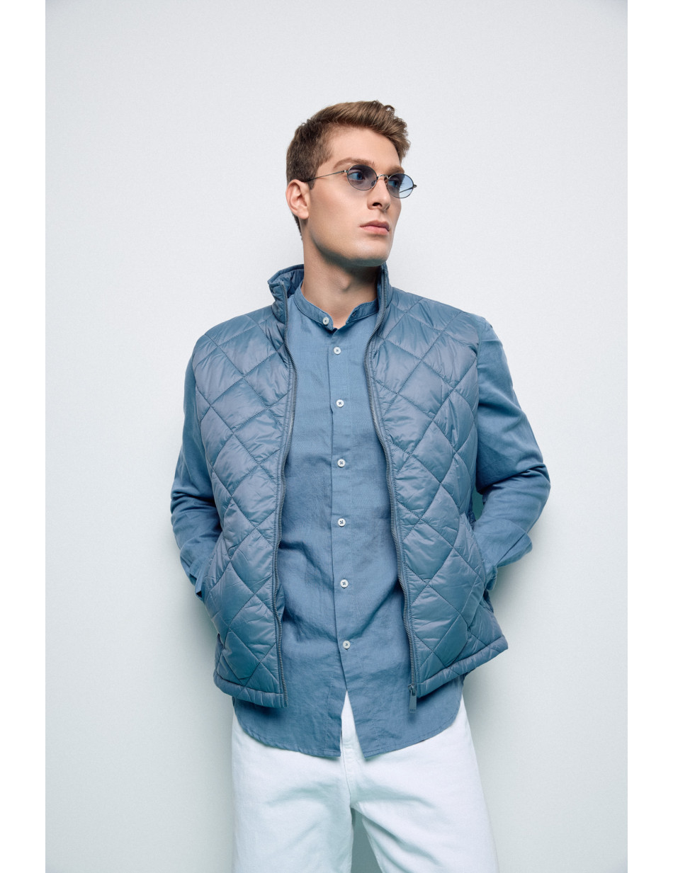 Biston fashion ανδρικό αμάνικο με γιακά