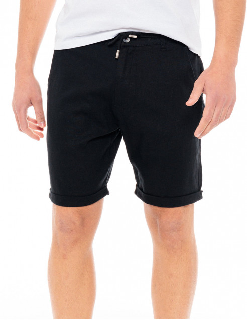 Biston fashion ανδρική λινή chinos βερμούδα