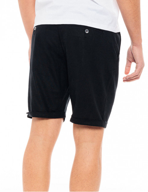 Biston fashion ανδρική λινή chinos βερμούδα