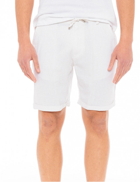 Biston fashion ανδρική λινή chinos βερμούδα