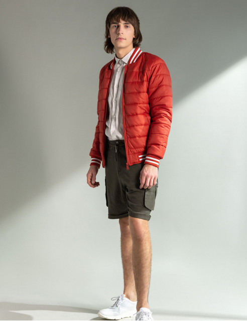 Splendid fashion ανδρική λινή cargo βερμούδα