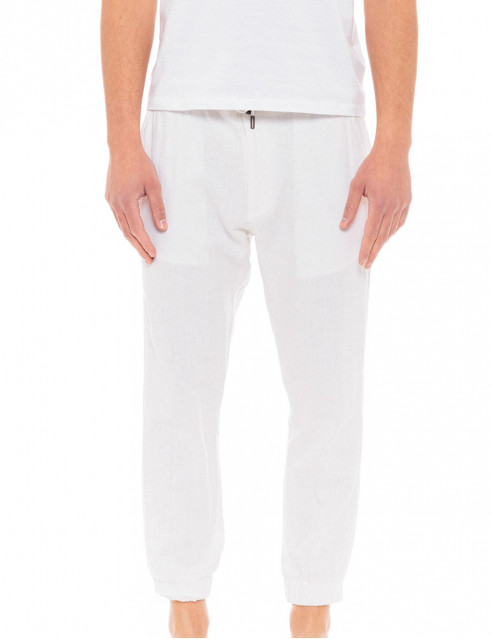 Biston fashion ανδρικό λινό chinos παντελόνι