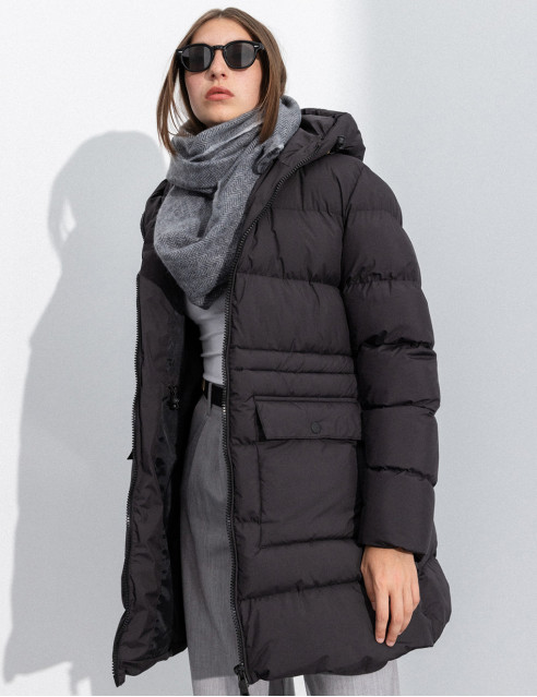 Splendid fashion γυναικείο demi μπουφάν με ενσωματωμένη κουκούλα