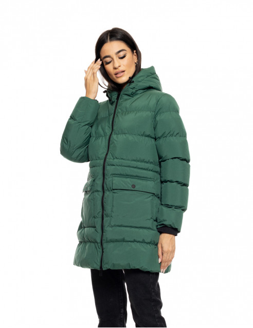 Splendid fashion γυναικείο demi μπουφάν με ενσωματωμένη κουκούλα