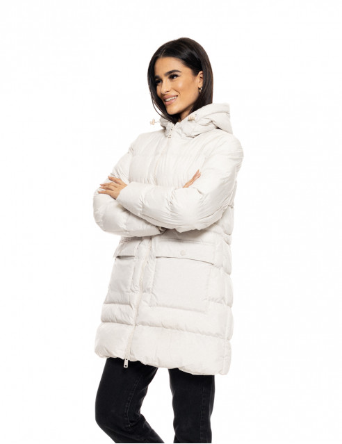 Splendid fashion γυναικείο demi μπουφάν με ενσωματωμένη κουκούλα