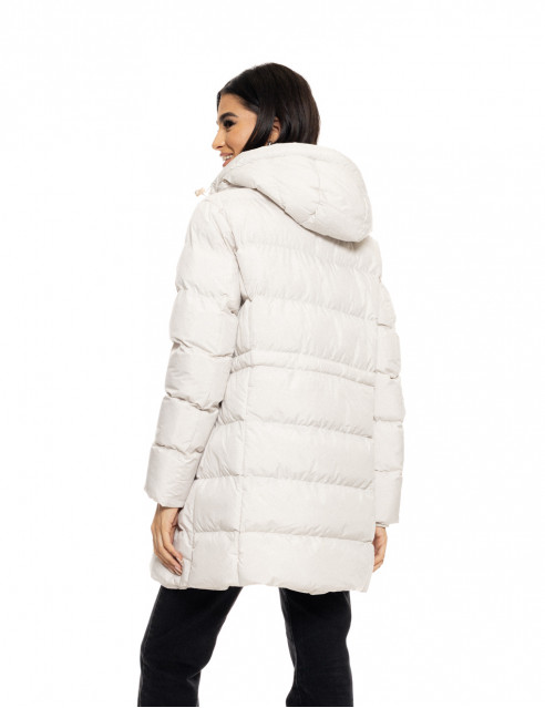Splendid fashion γυναικείο demi μπουφάν με ενσωματωμένη κουκούλα