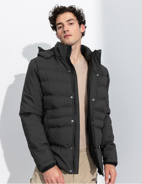 Splendid fashion ανδρικό κοντό μπουφάν με αποσπώμενη κουκούλα