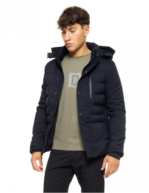 Splendid fashion ανδρικό κοντό μπουφάν με αποσπώμενη κουκούλα
