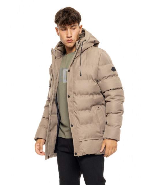 Splendid fashion ανδρικό demi μπουφάν με ενσωματωμένη κουκούλα