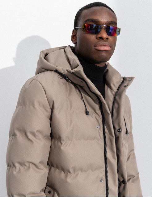 Splendid fashion ανδρικό demi μπουφάν με ενσωματωμένη κουκούλα