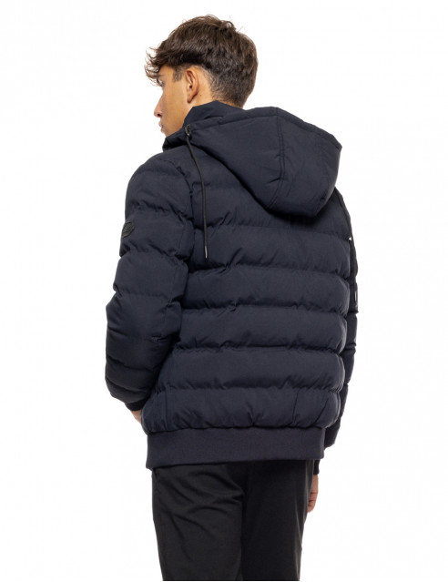 Splendid fashion ανδρικό κοντό bomber μπουφάν με αποσπώμενη κουκούλα