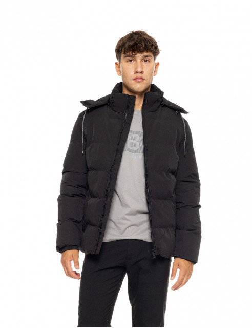 Biston fashion ανδρικό κοντό μπουφάν με αποσπώμενη κουκούλα