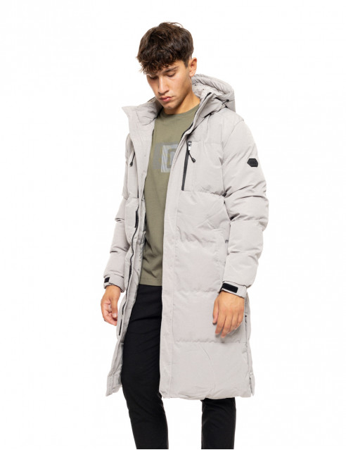 Splendid fashion ανδρικό μακρύ μπουφάν με ενσωματωμένη κουκούλα