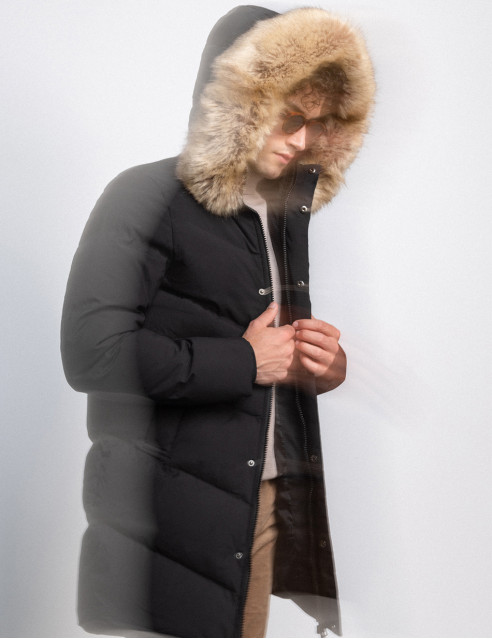 Splendid fashion ανδρικό demi μπουφάν με αποσπώμενη κουκούλα