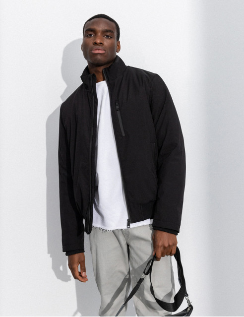 Splendid fashion ανδρικό κοντό bomber μπουφάν με γιακά