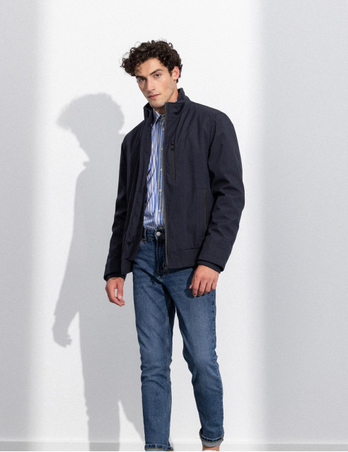 Splendid fashion ανδρικό κοντό bomber μπουφάν με γιακά