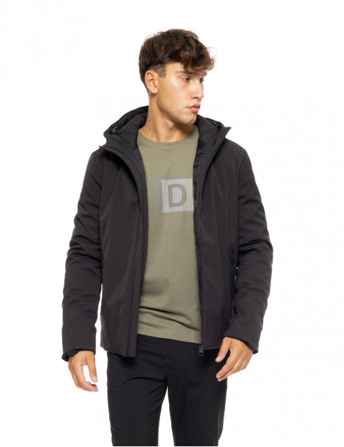 Splendid fashion ανδρικό κοντό μπουφάν με ενσωματωμένη κουκούλα