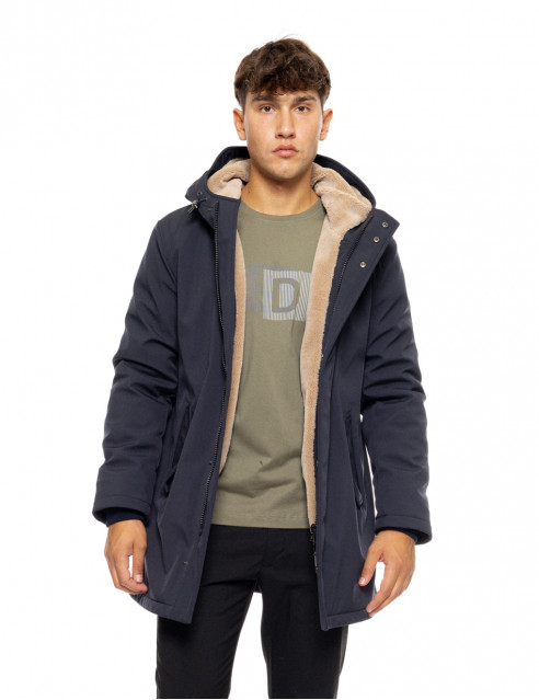 Splendid fashion ανδρικό demi μπουφάν με ενσωματωμένη κουκούλα