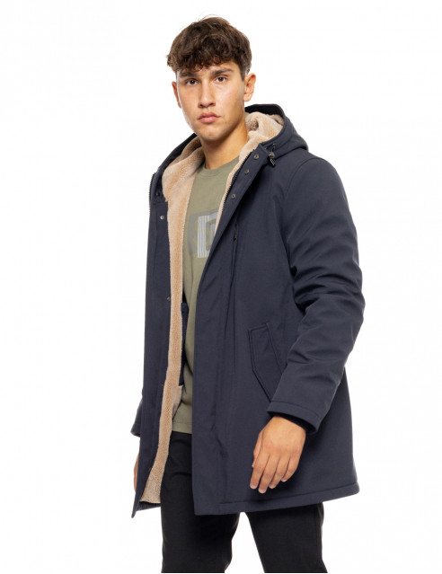 Splendid fashion ανδρικό demi μπουφάν με ενσωματωμένη κουκούλα