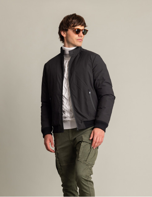 Biston fashion ανδρικό κοντό μπουφάν με αποσπώμενη κουκούλα