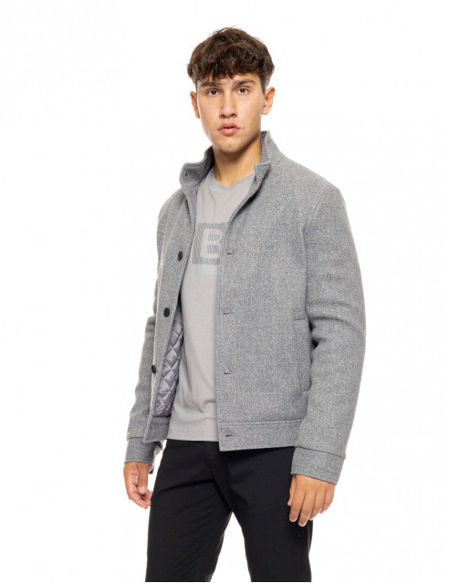 Biston fashion ανδρικό κοντό πανωφόρι με γιακά
