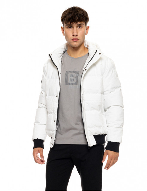 Biston fashion ανδρικό κοντό μπουφάν με ενσωματωμένη κουκούλα