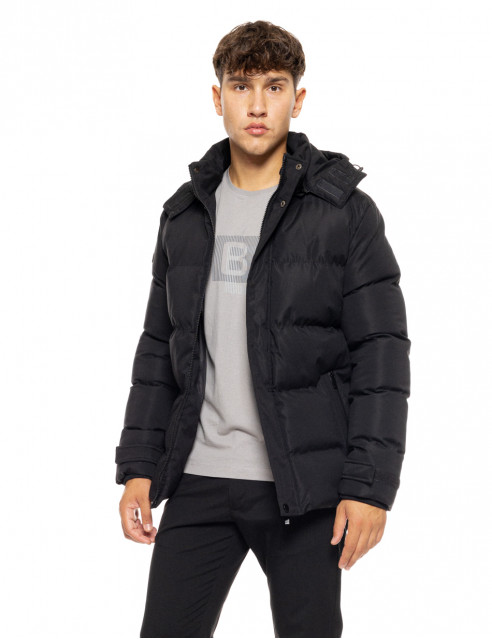 Biston fashion ανδρικό κοντό μπουφάν με αποσπώμενη κουκούλα