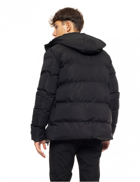 Biston fashion ανδρικό κοντό μπουφάν με αποσπώμενη κουκούλα