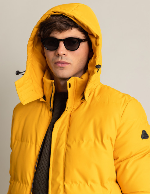 Biston fashion ανδρικό κοντό μπουφάν με αποσπώμενη κουκούλα