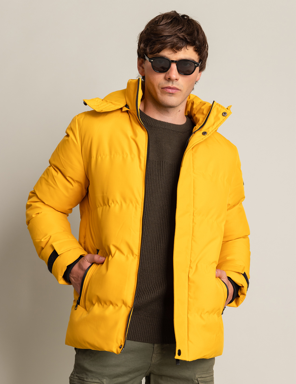 Biston fashion ανδρικό κοντό μπουφάν με αποσπώμενη κουκούλα
