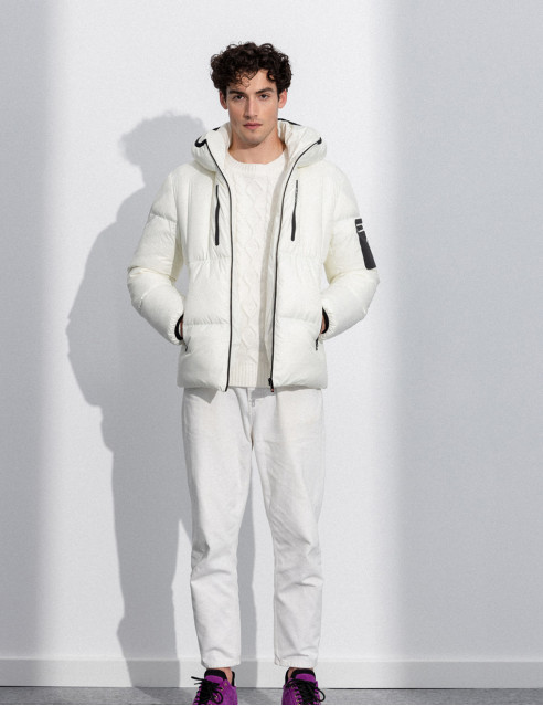 Splendid fashion ανδρικό κοντό μπουφάν με ενσωματωμένη κουκούλα