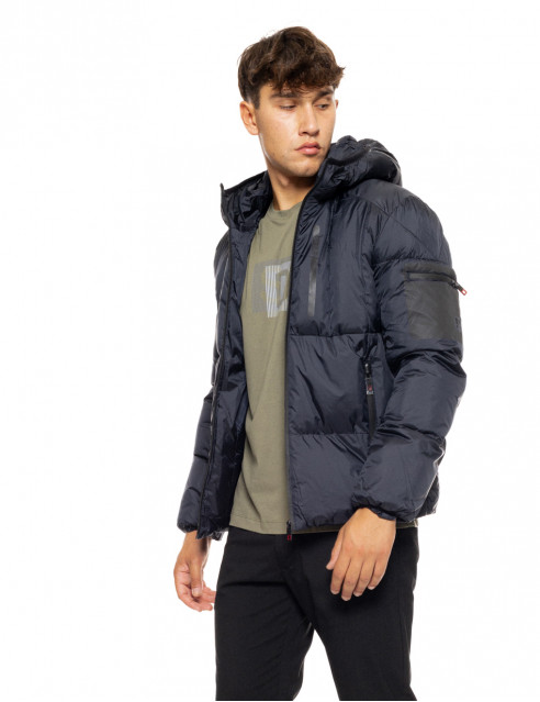 Splendid fashion ανδρικό κοντό μπουφάν με ενσωματωμένη κουκούλα