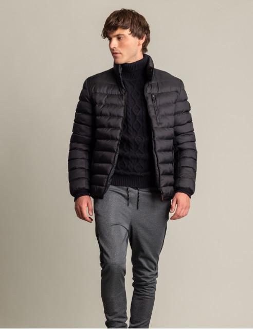 Biston fashion ανδρικό κοντό πανωφόρι με γιακά