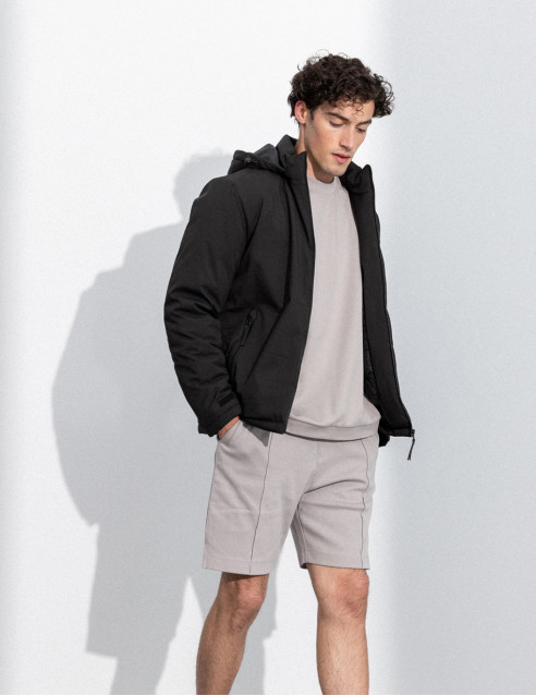 Splendid fashion ανδρικό κοντό μπουφάν με αποσπώμενη κουκούλα