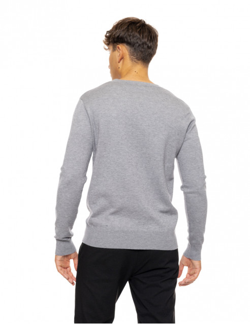 Biston fashion ανδρική πλεκτή μπλούζα με στρόγγυλο λαιμό