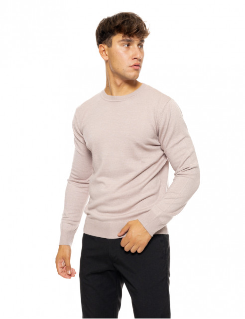 Biston fashion ανδρική πλεκτή μπλούζα με στρόγγυλο λαιμό
