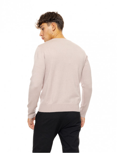 Biston fashion ανδρική πλεκτή μπλούζα με στρόγγυλο λαιμό