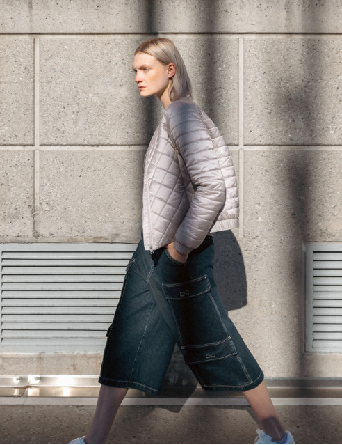 Biston fashion γυναικείο κοντό ultra light μπουφάν