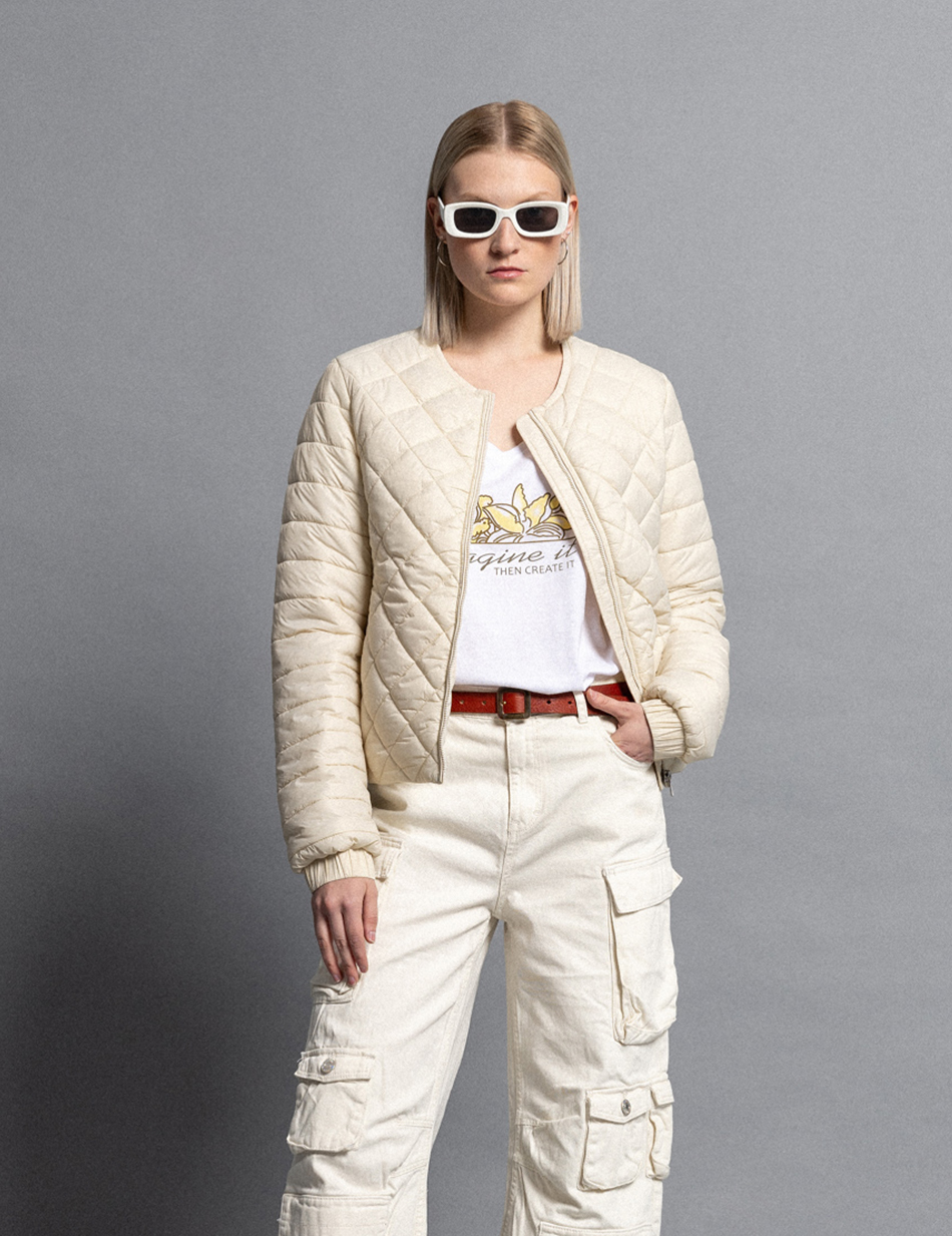 Biston fashion γυναικείο κοντό ultra light μπουφάν