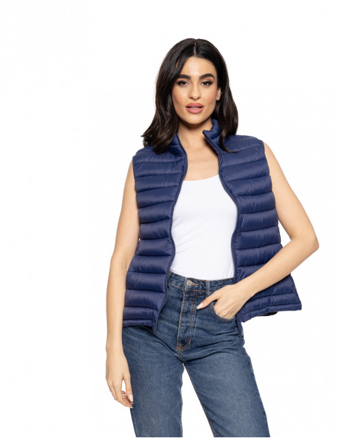Biston fashion γυναικείο αμάνικο με γιακά