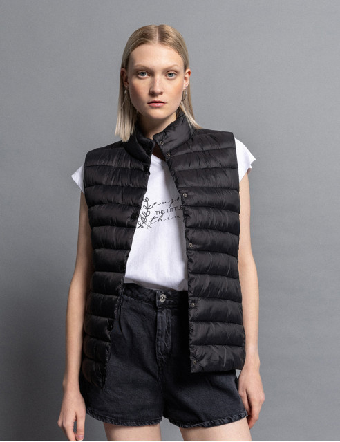 Biston fashion γυναικείο αμάνικο με γιακά