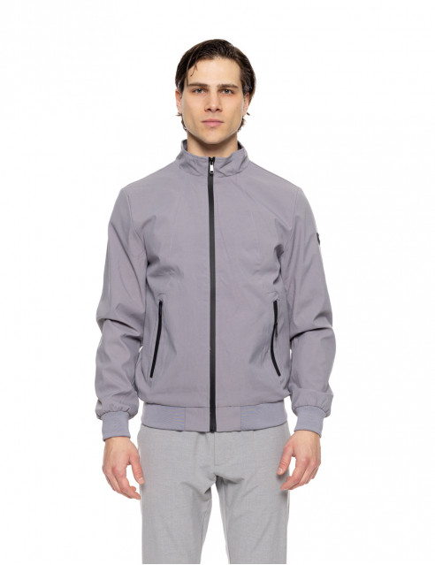 Biston fashion ανδρικό bomber πανωφόρι με γιακά