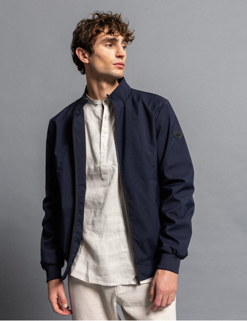 Biston fashion ανδρικό bomber πανωφόρι με γιακά