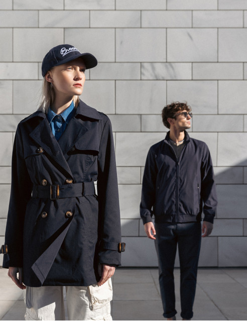 Biston fashion ανδρικό bomber πανωφόρι με γιακά